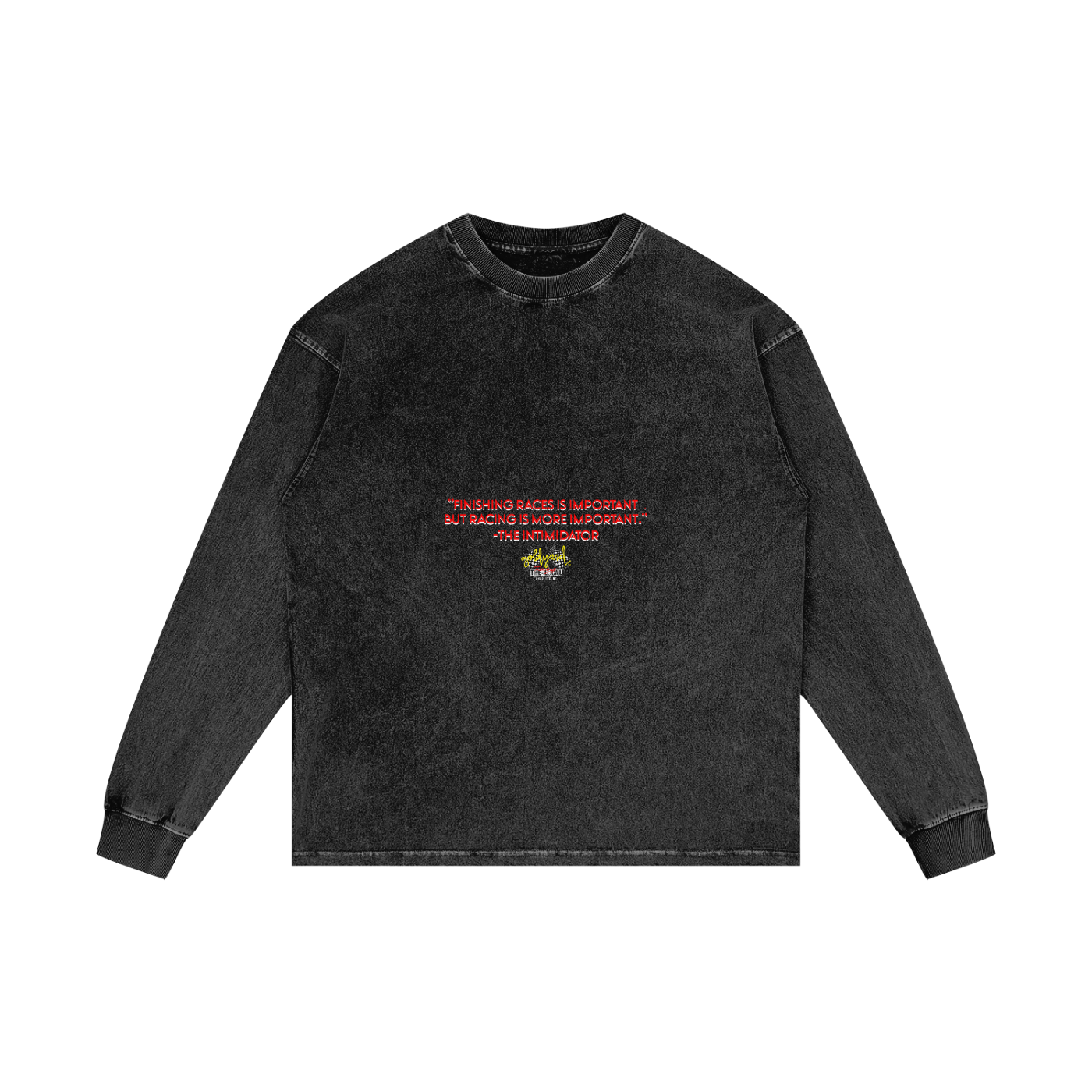 The Local Racing x Goldyard PT.1 . Loose Fit Acid Wash Long Sleeve Tee