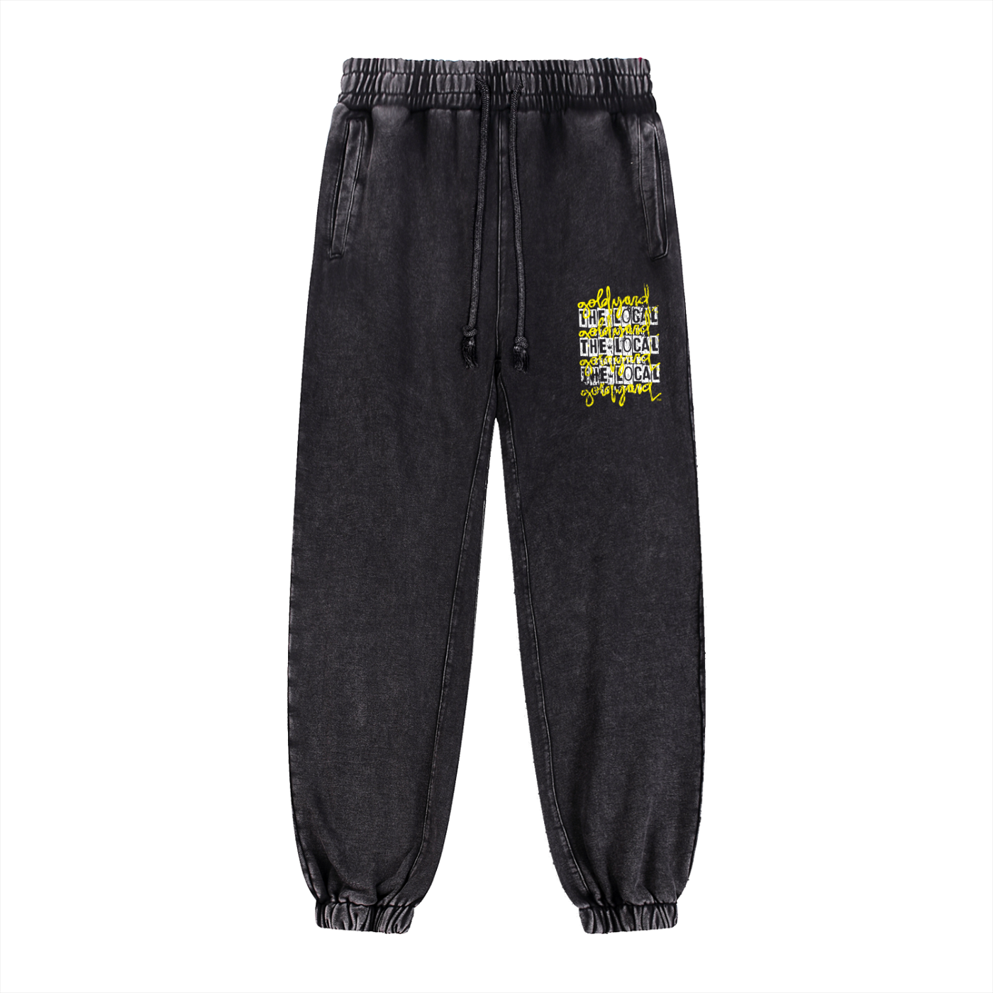 The Local Racing x Goldyard PT.1 . Heavyweight Snow Wash Sweatpants