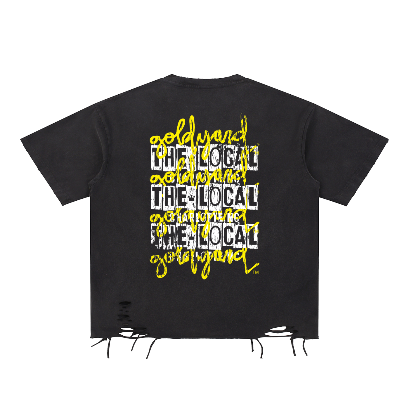 The Local Racing x Goldyard PT.1 . Distressed Tee