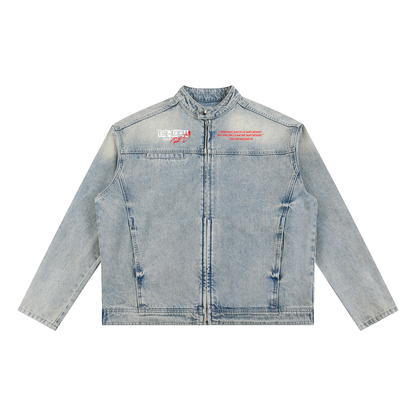 The Local Racing x Goldyard PT.1 . Vintage Wash Zip Denim Jacket
