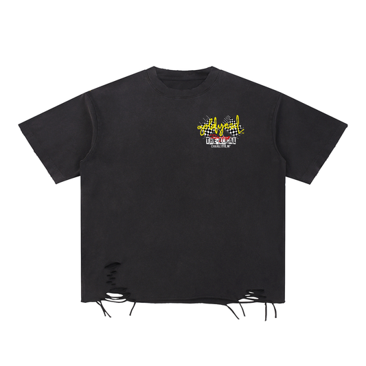The Local Racing x Goldyard PT.1 . Distressed Tee